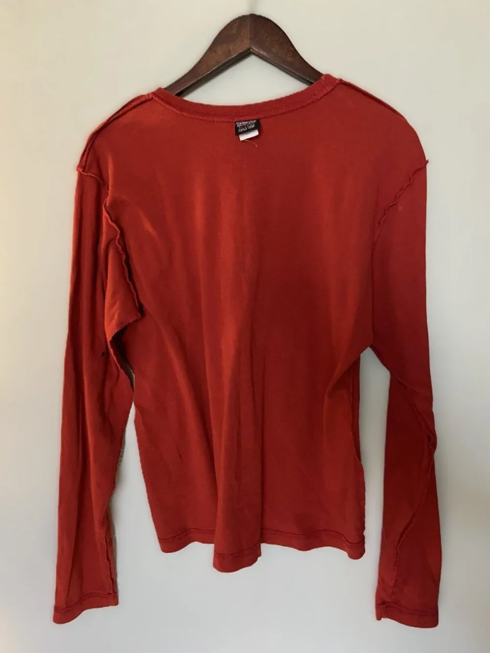 PATAGONIA long sleeve tee organic cotton XL orange regular fit